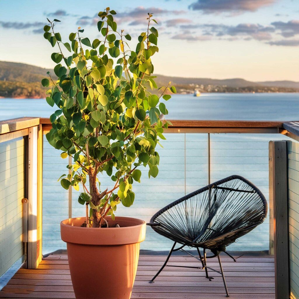 Eukaliptus doniczkowy. Idealna roślina na balkon i taras.