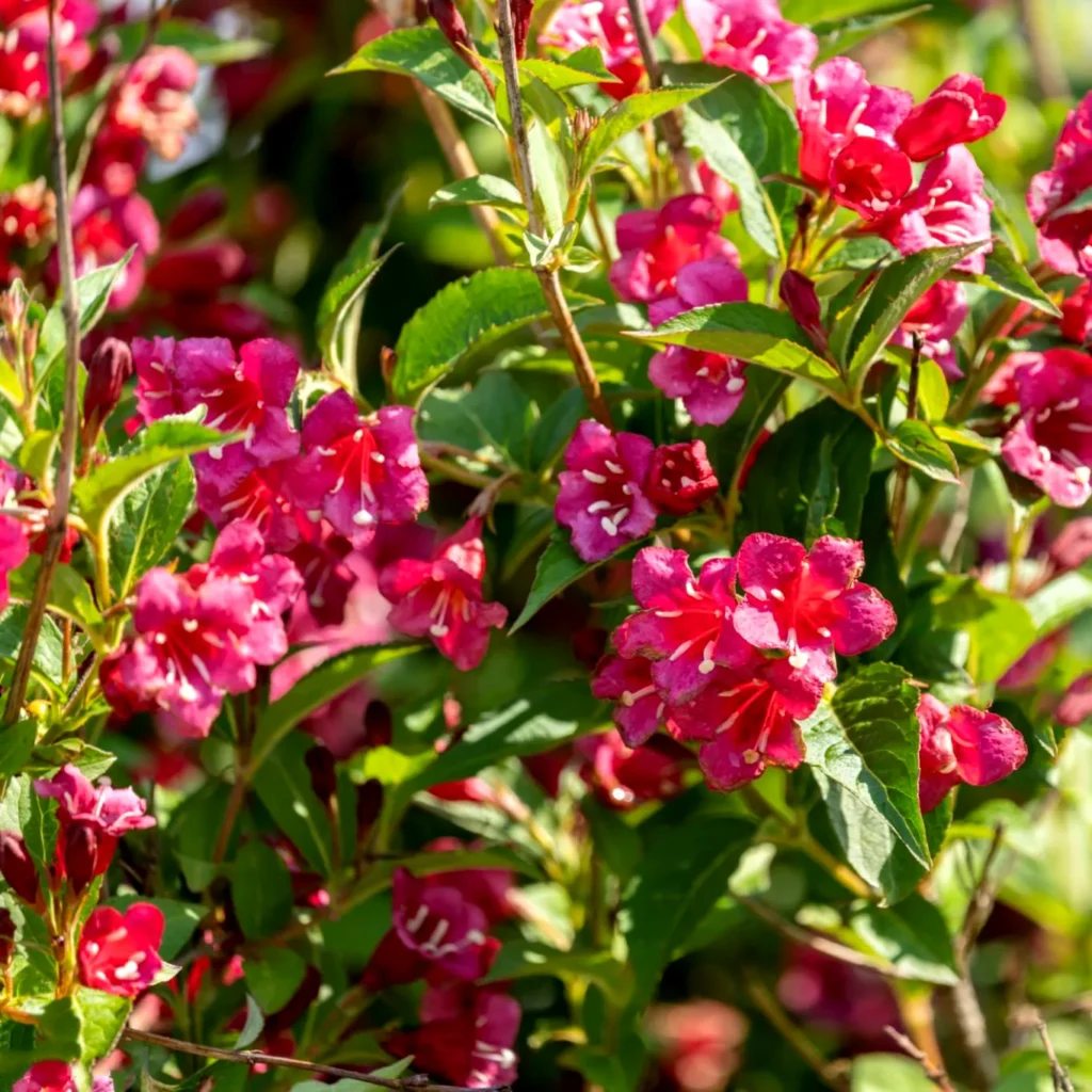 Krzewuszka Weigela Bristol Ruby - Ogniste dzwonki.